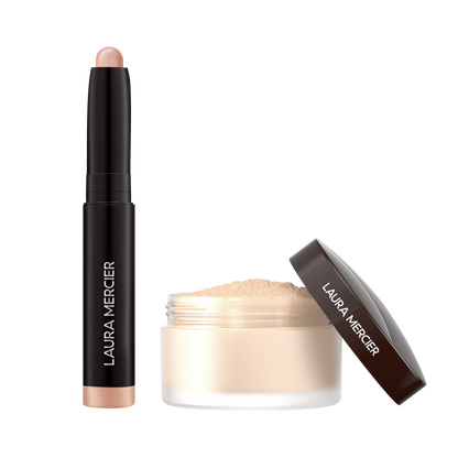 Artistry Icons Translucent Loose Setting Powder and Caviar Stick Eye Shadow in Rosegold Set