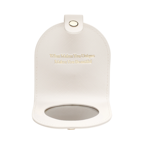 Cream Compact Mirror