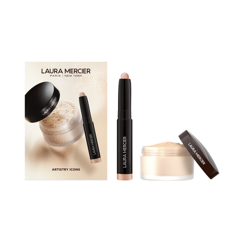 Artistry Icons Translucent Loose Setting Powder and Caviar Stick Eye Shadow in Rosegold Set