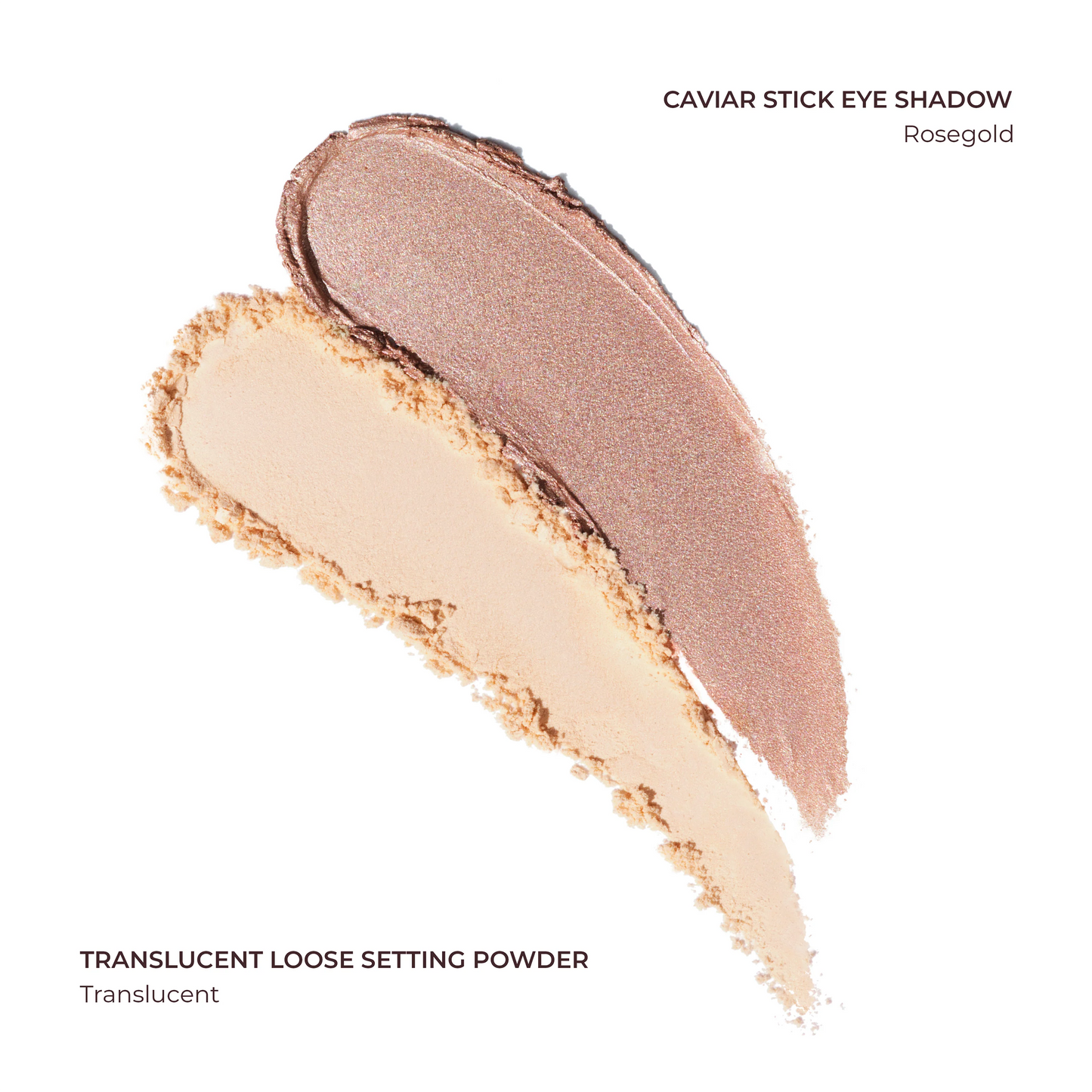 Artistry Icons Translucent Loose Setting Powder and Caviar Stick Eye Shadow in Rosegold Set