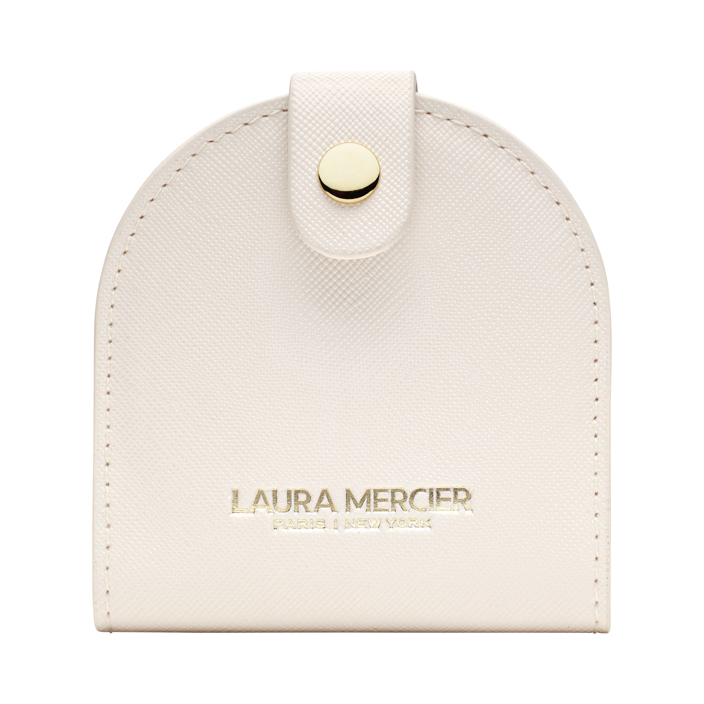Cream Compact Mirror